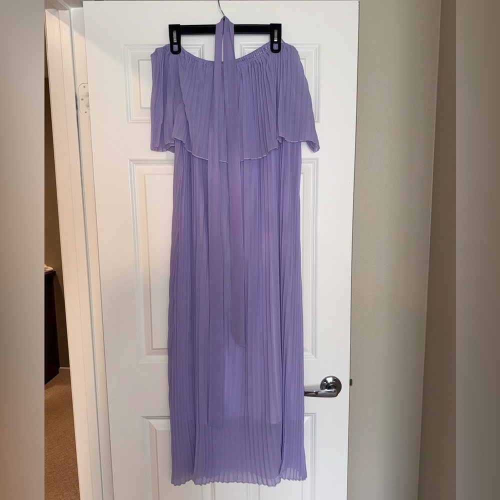 SHEIN Lavender Off-Shoulder Maxi Dress Size 1XL